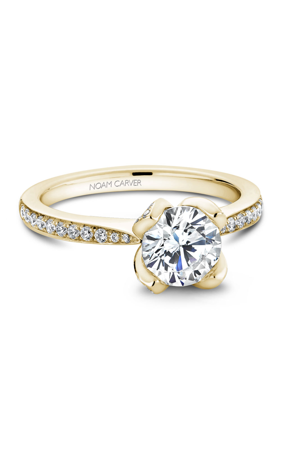 Noam Carver Floral Engagement Ring B019-01YA