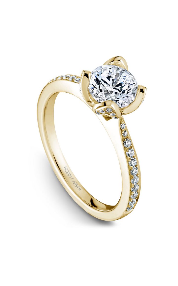 Noam Carver Floral Engagement Ring B019-01YA