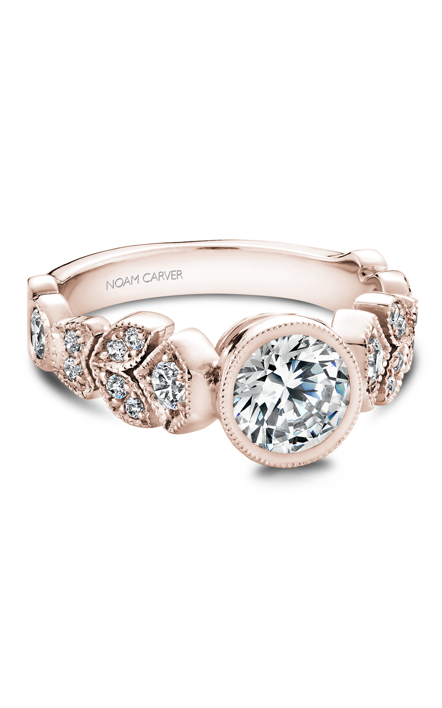 Noam Carver Floral Engagement Ring B028-01RA