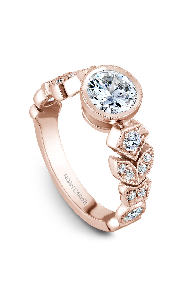 Noam Carver Floral Engagement Ring B028-01RA