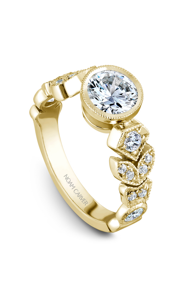 Noam Carver Floral Engagement Ring B028-01YA