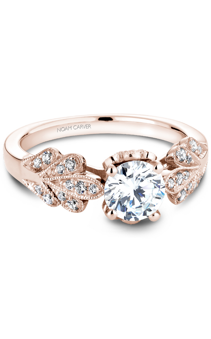 Noam Carver Floral Engagement Ring B063-01RA