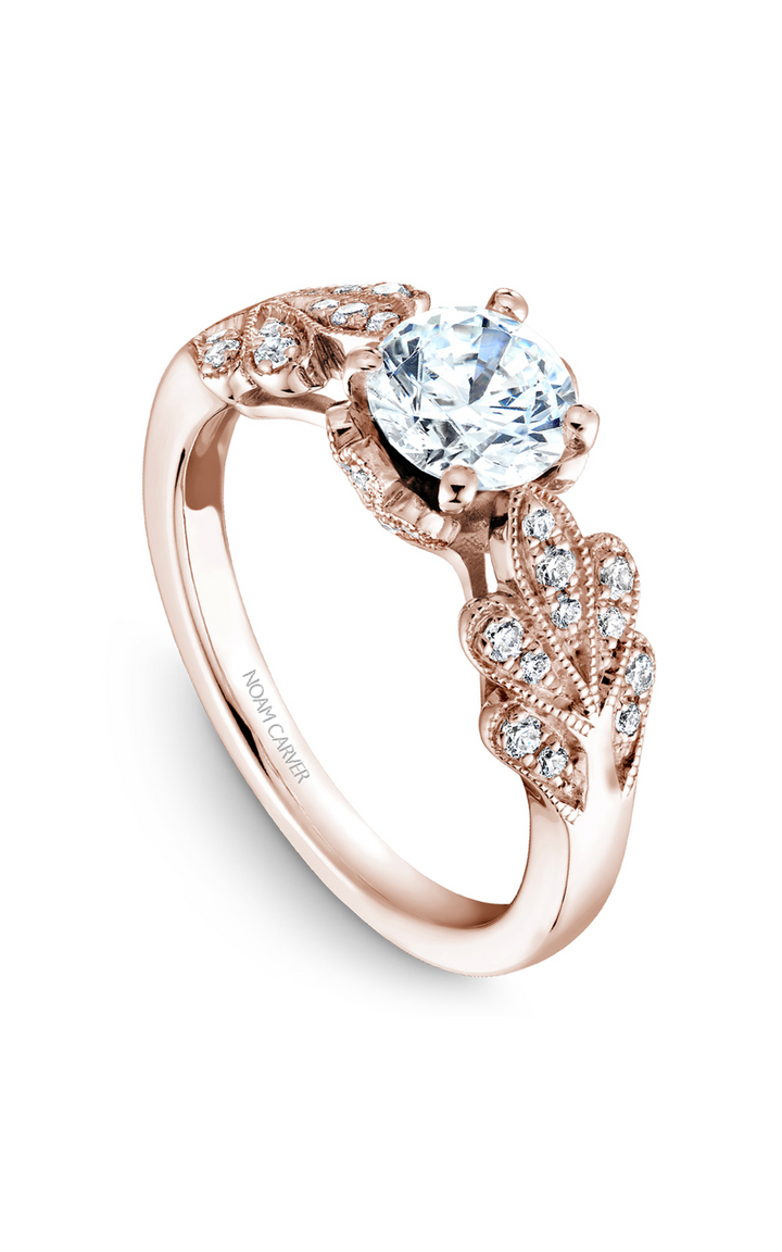 Noam Carver Floral Engagement Ring B063-01RA