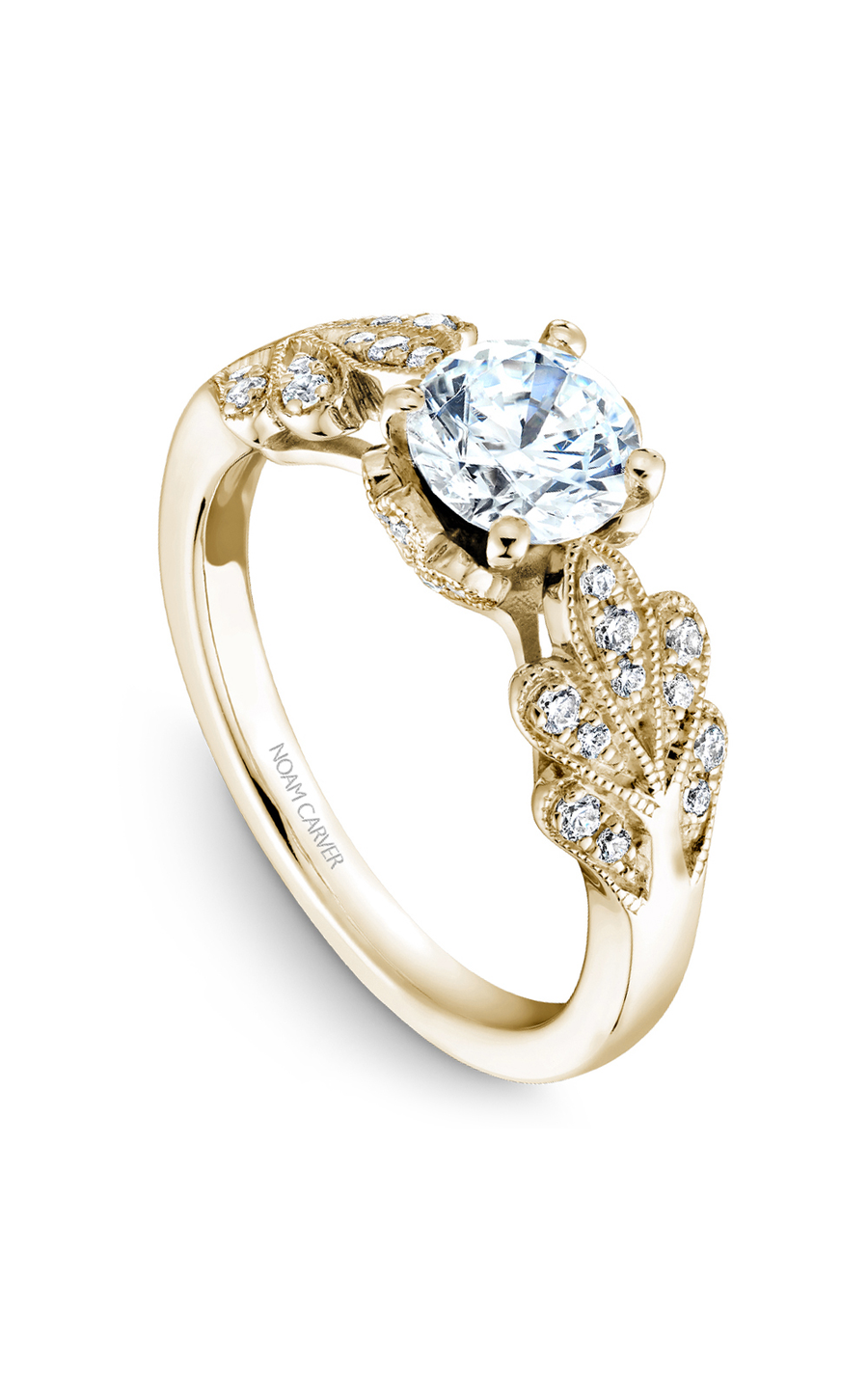 Noam Carver Floral Engagement Ring B063-01YA