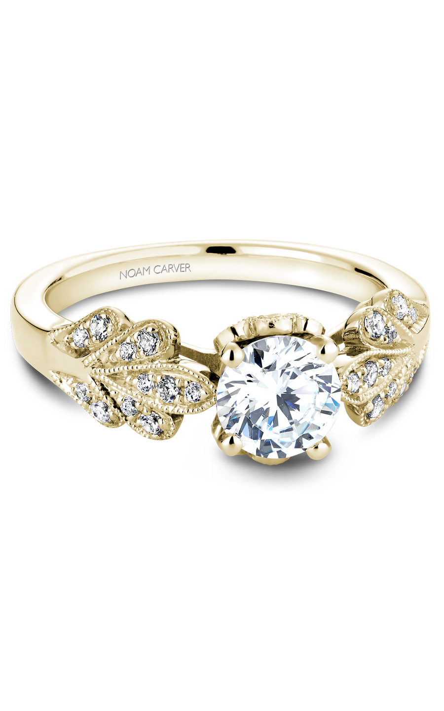 Noam Carver Floral Engagement Ring B063-01YA