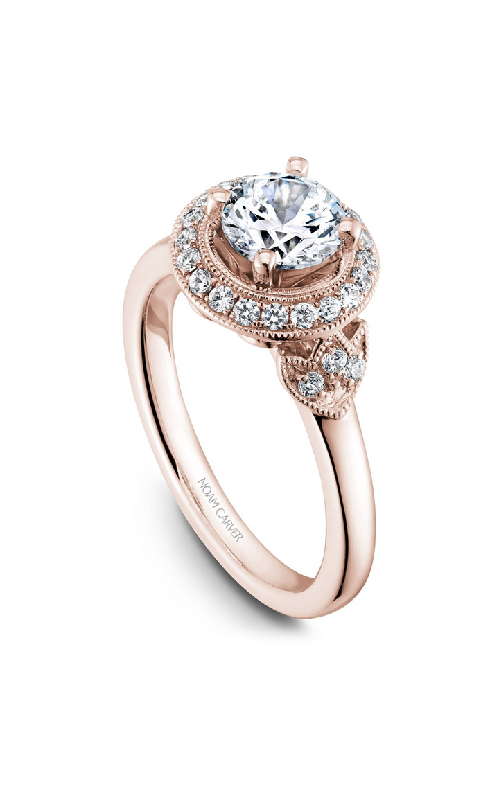 Noam Carver Floral Engagement Ring B072-01RA