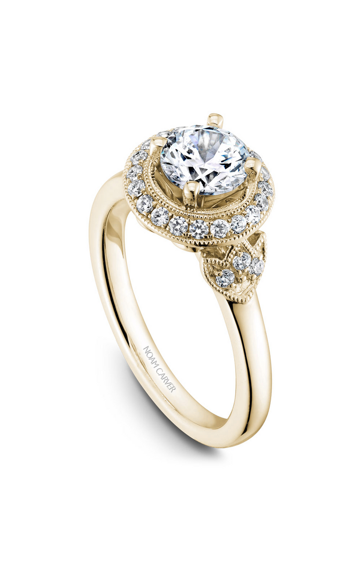 Noam Carver Floral Engagement Ring B072-01YA