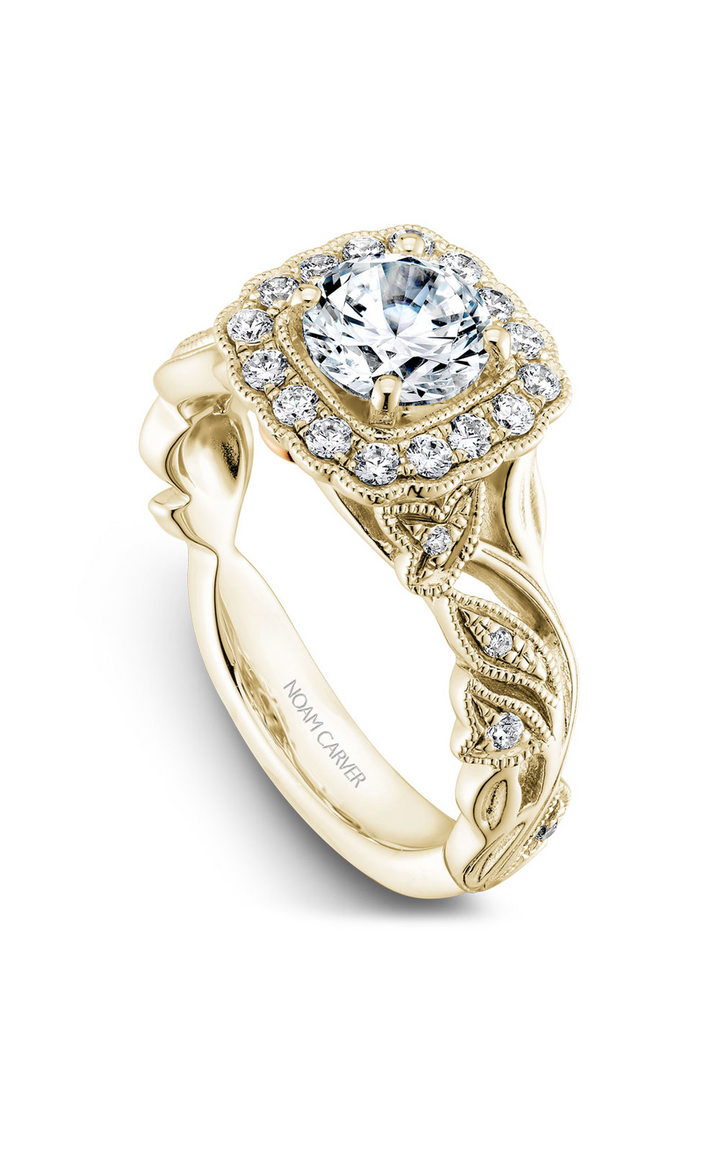 Noam Carver Floral Engagement Ring B075-01YA