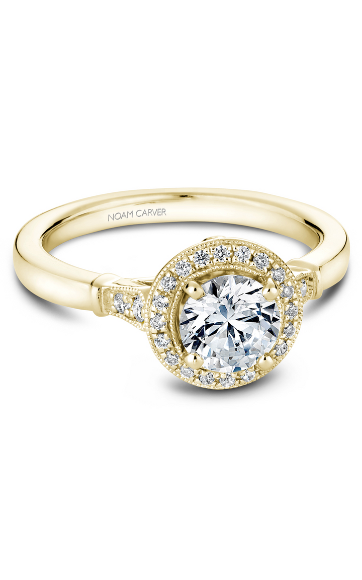 Noam Carver Floral Engagement Ring B077-01YA