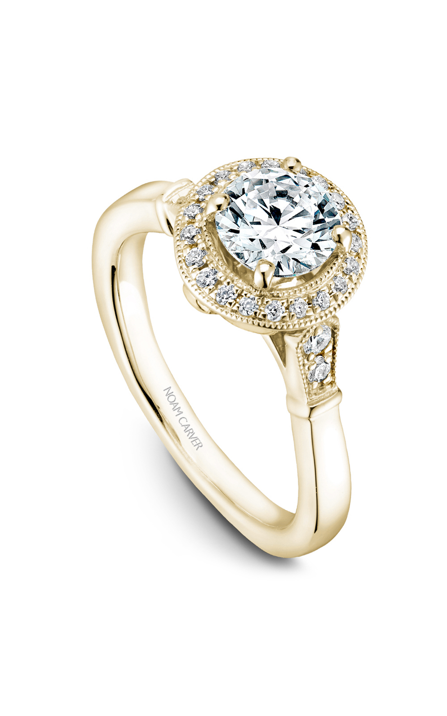 Noam Carver Floral Engagement Ring B077-01YA