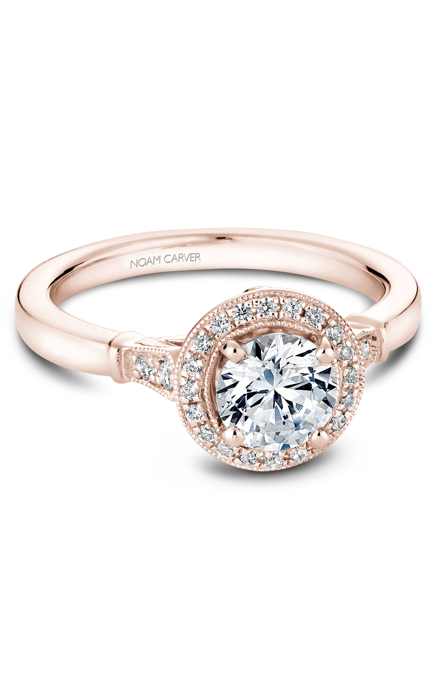 Noam Carver Floral Engagement Ring B077-01RA