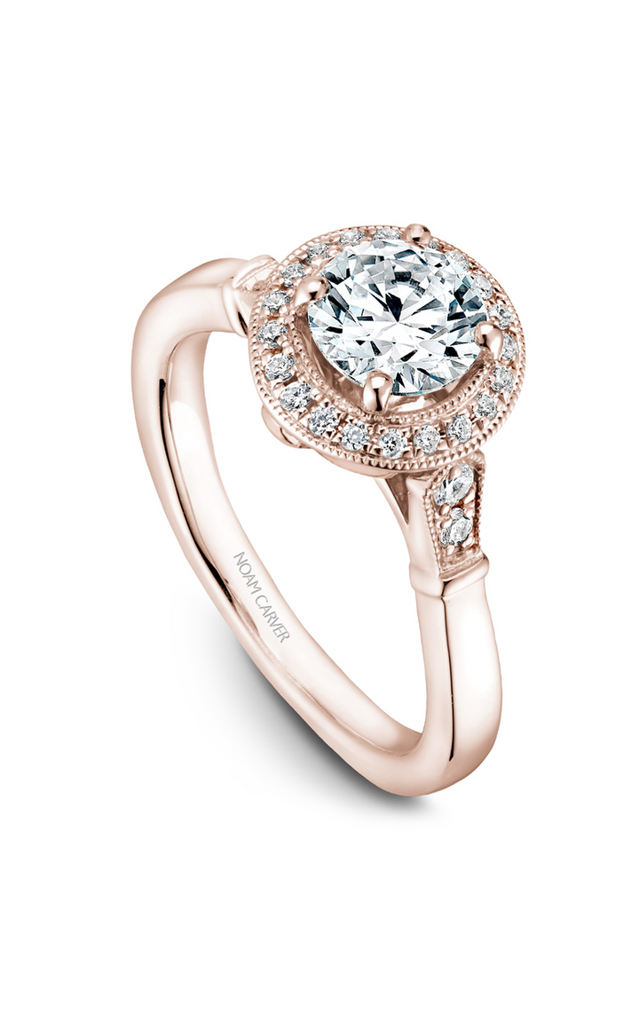 Noam Carver Floral Engagement Ring B077-01RA