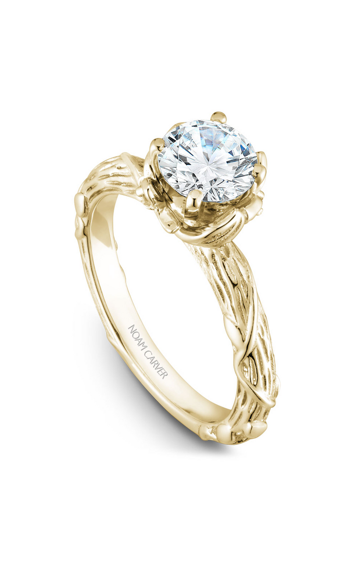 Noam Carver Floral Engagement Ring B081-01YA