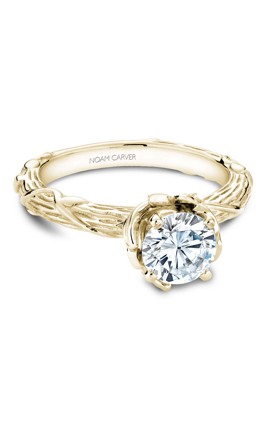 Noam Carver Floral Engagement Ring B081-01YA