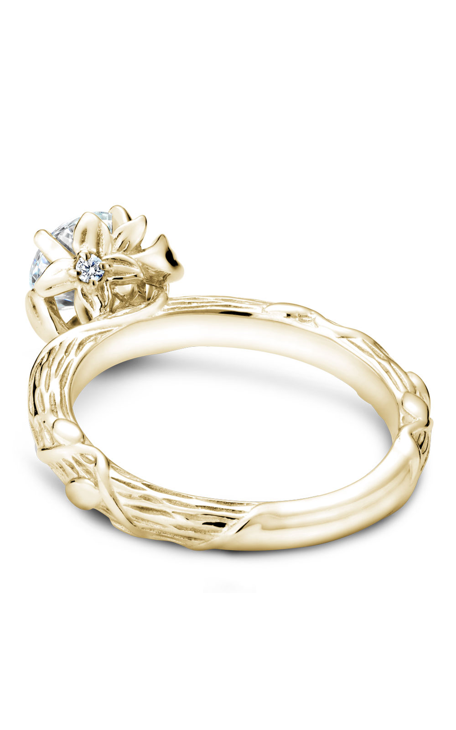 Noam Carver Floral Engagement Ring B081-01YA