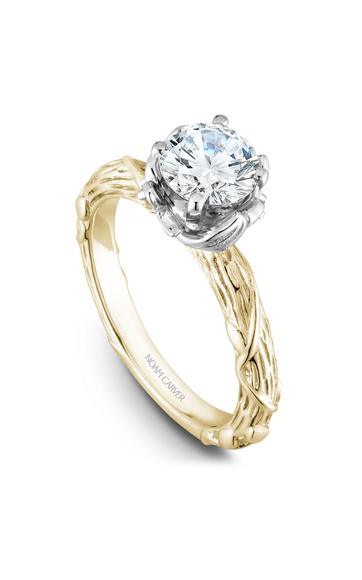 Noam Carver Floral Engagement Ring B081-01YWA