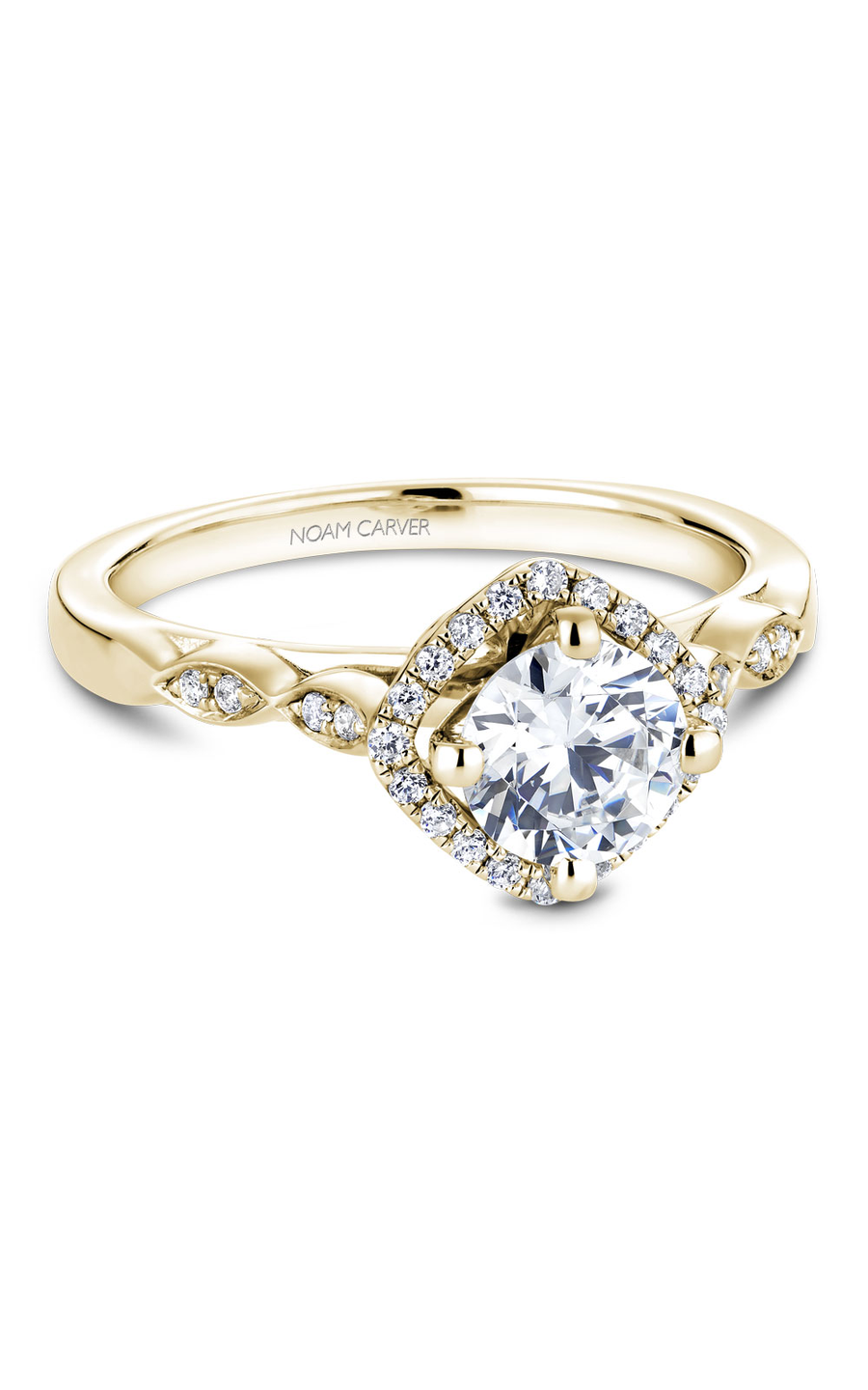 Noam Carver Floral Engagement Ring B084-01YA