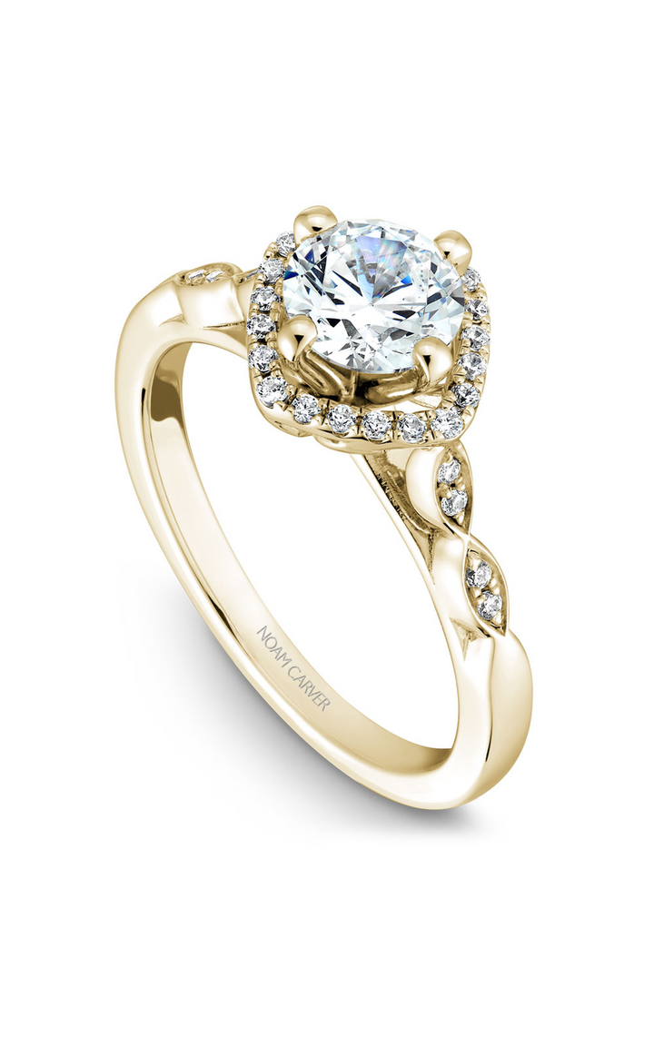 Noam Carver Floral Engagement Ring B084-01YA