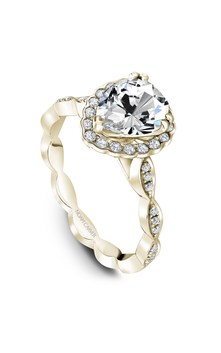 Noam Carver Floral Engagement Ring B085-03YA