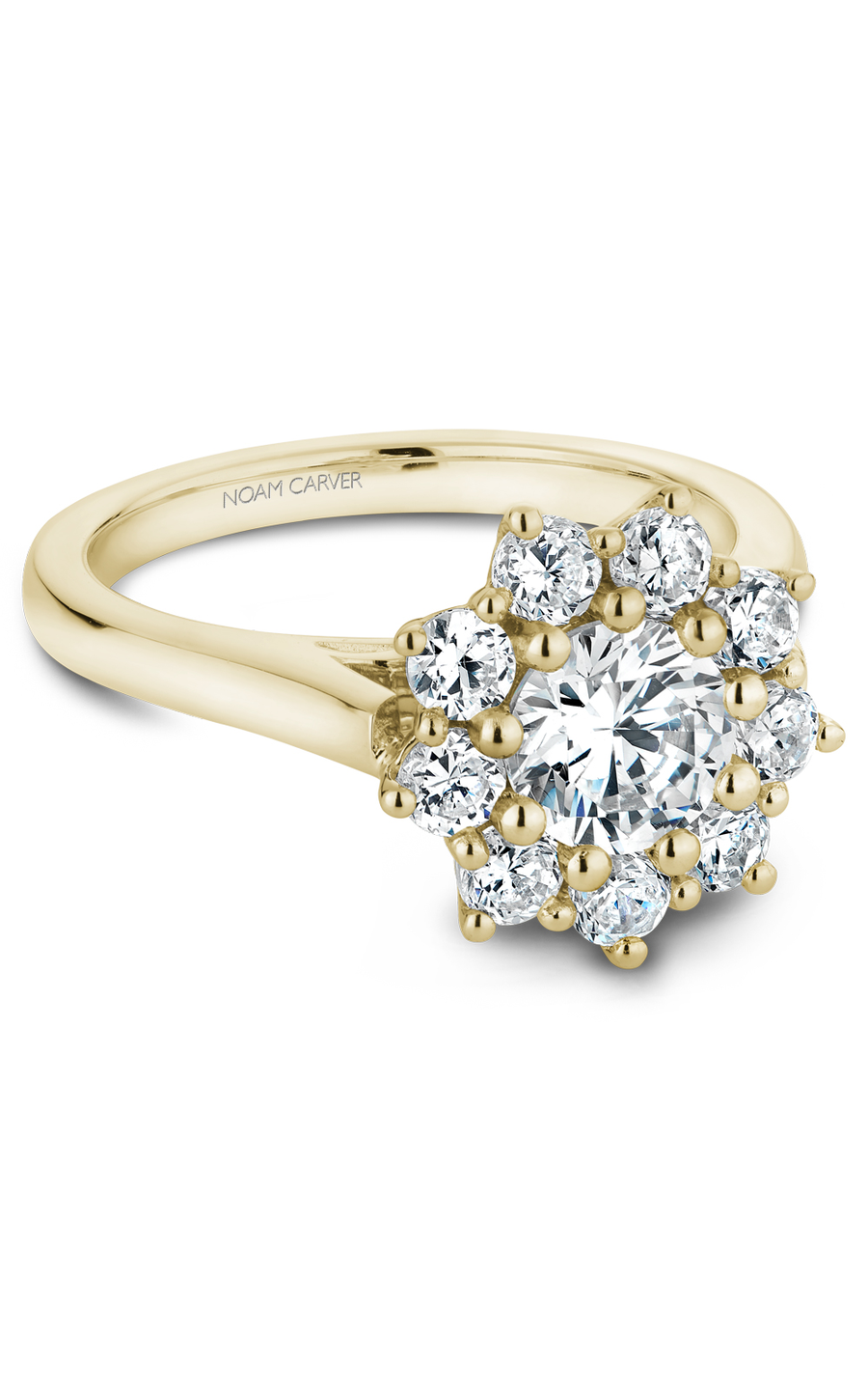 Noam Carver Floral Engagement Ring B090-01YA