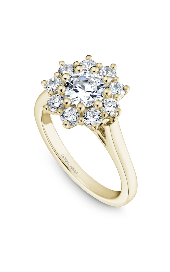 Noam Carver Floral Engagement Ring B090-01YA