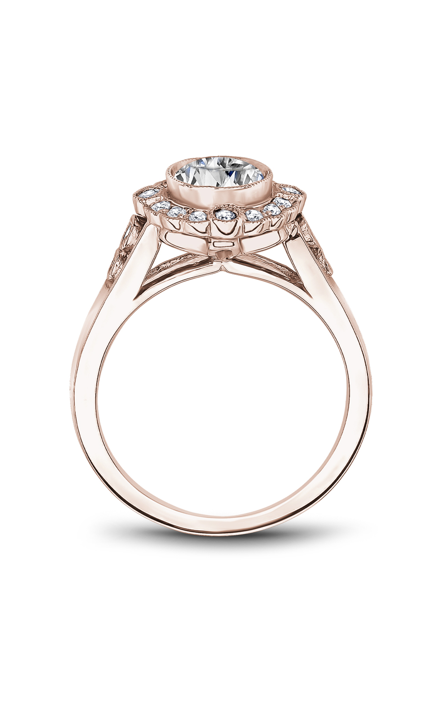 Noam Carver Floral Engagement Ring B091-01RA