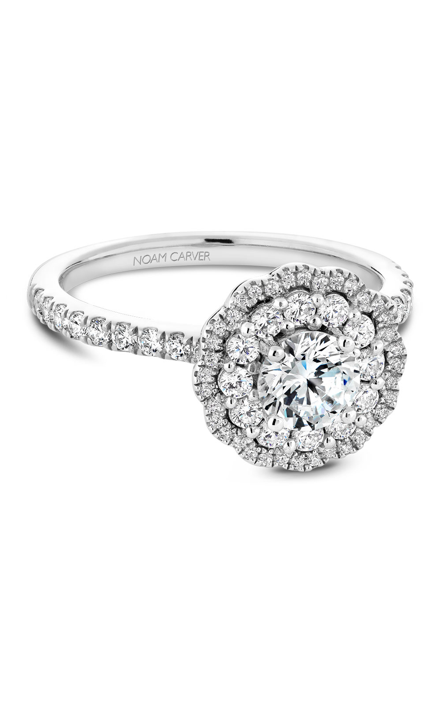 Noam Carver Floral Engagement Ring B142-16A