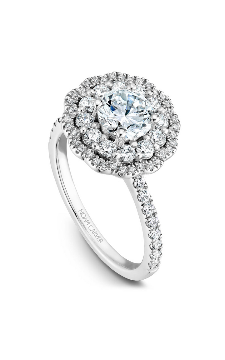 Noam Carver Floral Engagement Ring B142-16A