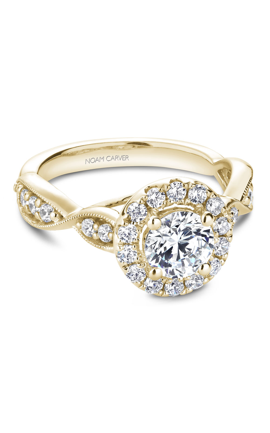 Noam Carver Floral Engagement Ring B160-01YA