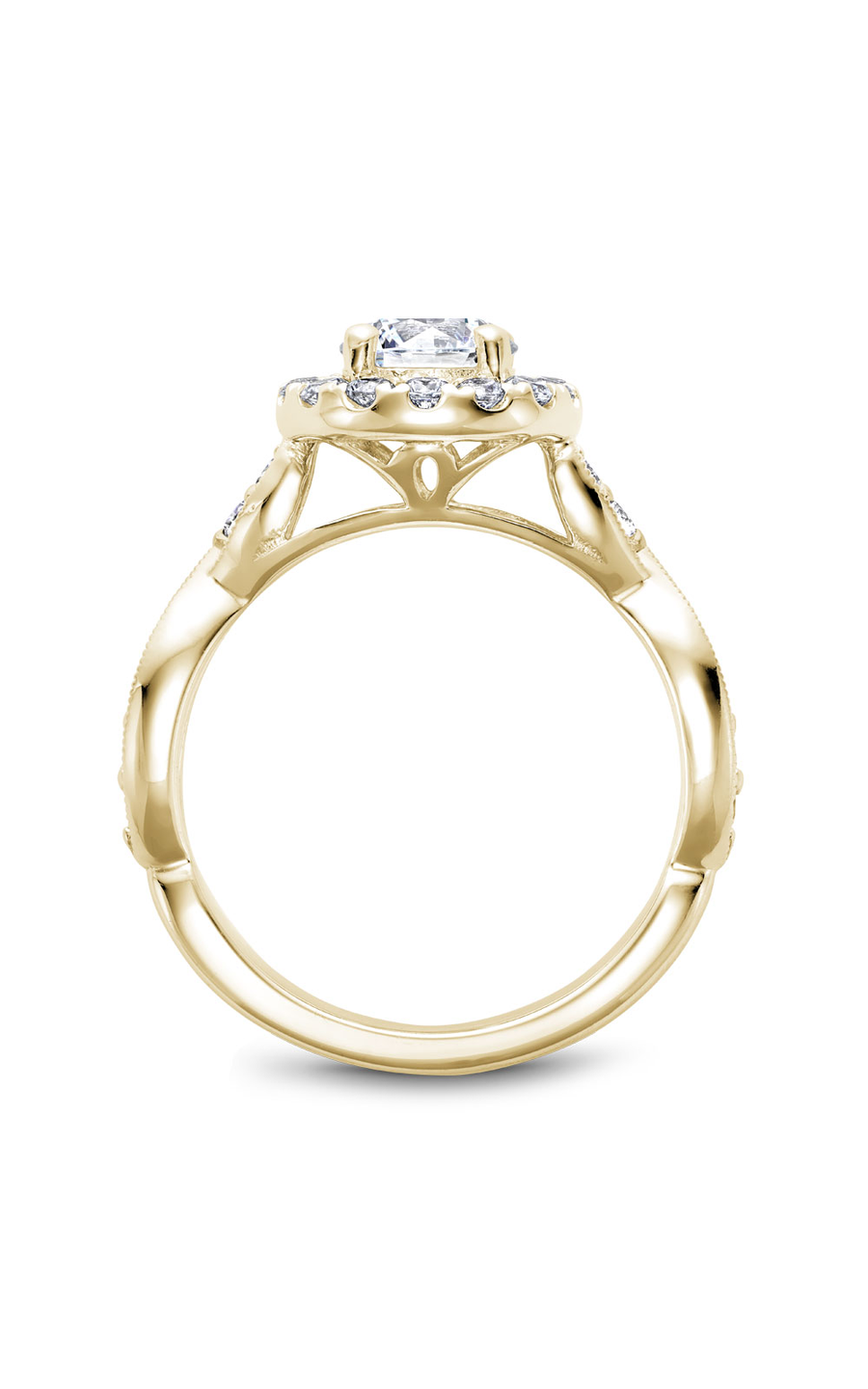 Noam Carver Floral Engagement Ring B160-01YA