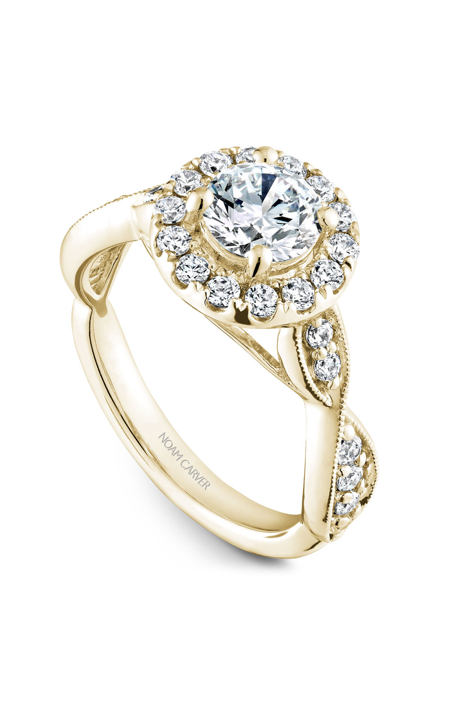 Noam Carver Floral Engagement Ring B160-01YA