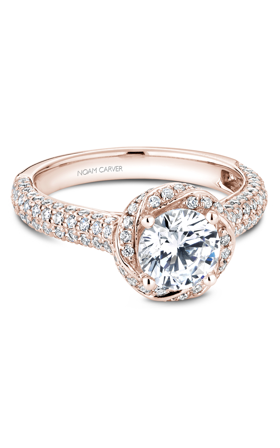 Noam Carver Floral Engagement Ring B164-01RA