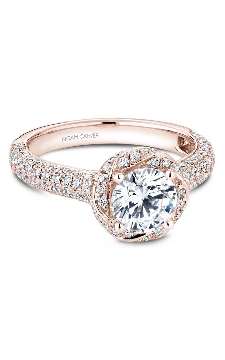 Noam Carver Floral Engagement Ring B164-01RA