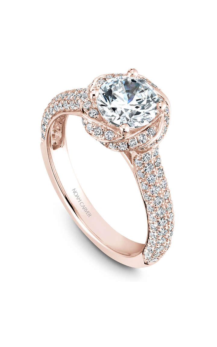 Noam Carver Floral Engagement Ring B164-01RA