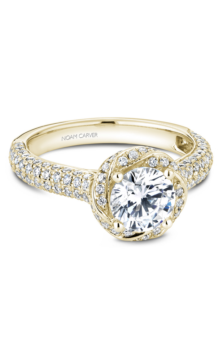 Noam Carver Floral Engagement Ring B164-01YA