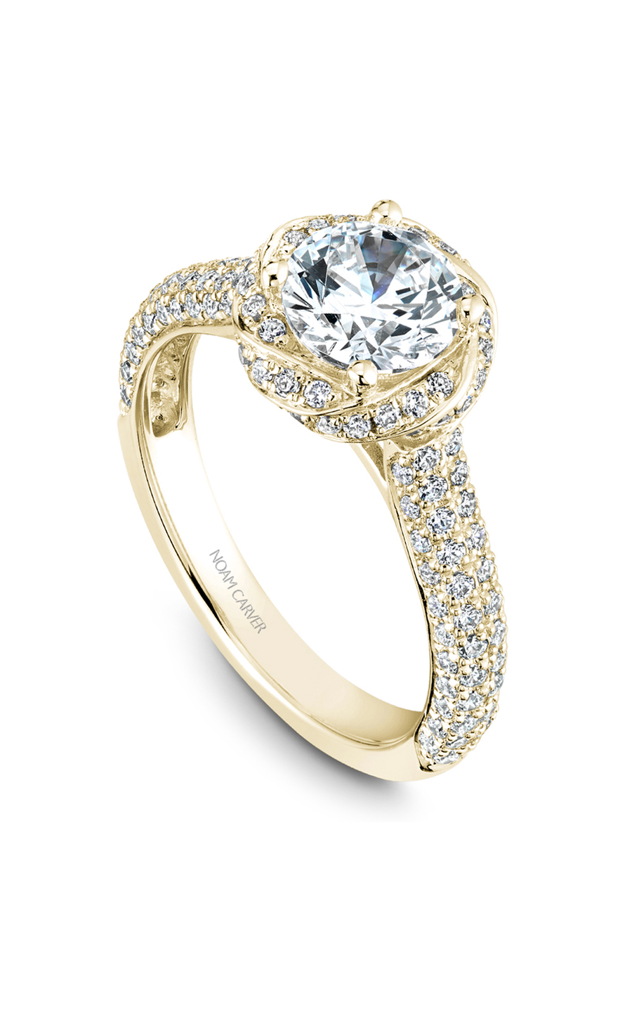 Noam Carver Floral Engagement Ring B164-01YA