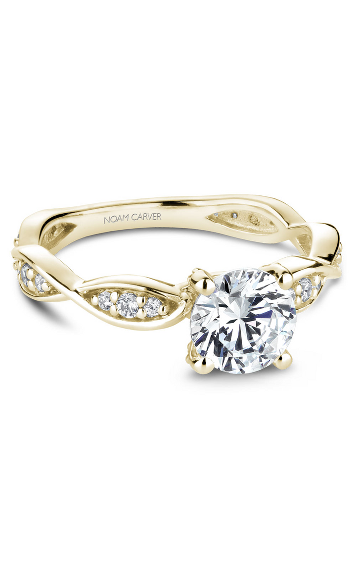 Noam Carver Floral Engagement Ring B197-01YA