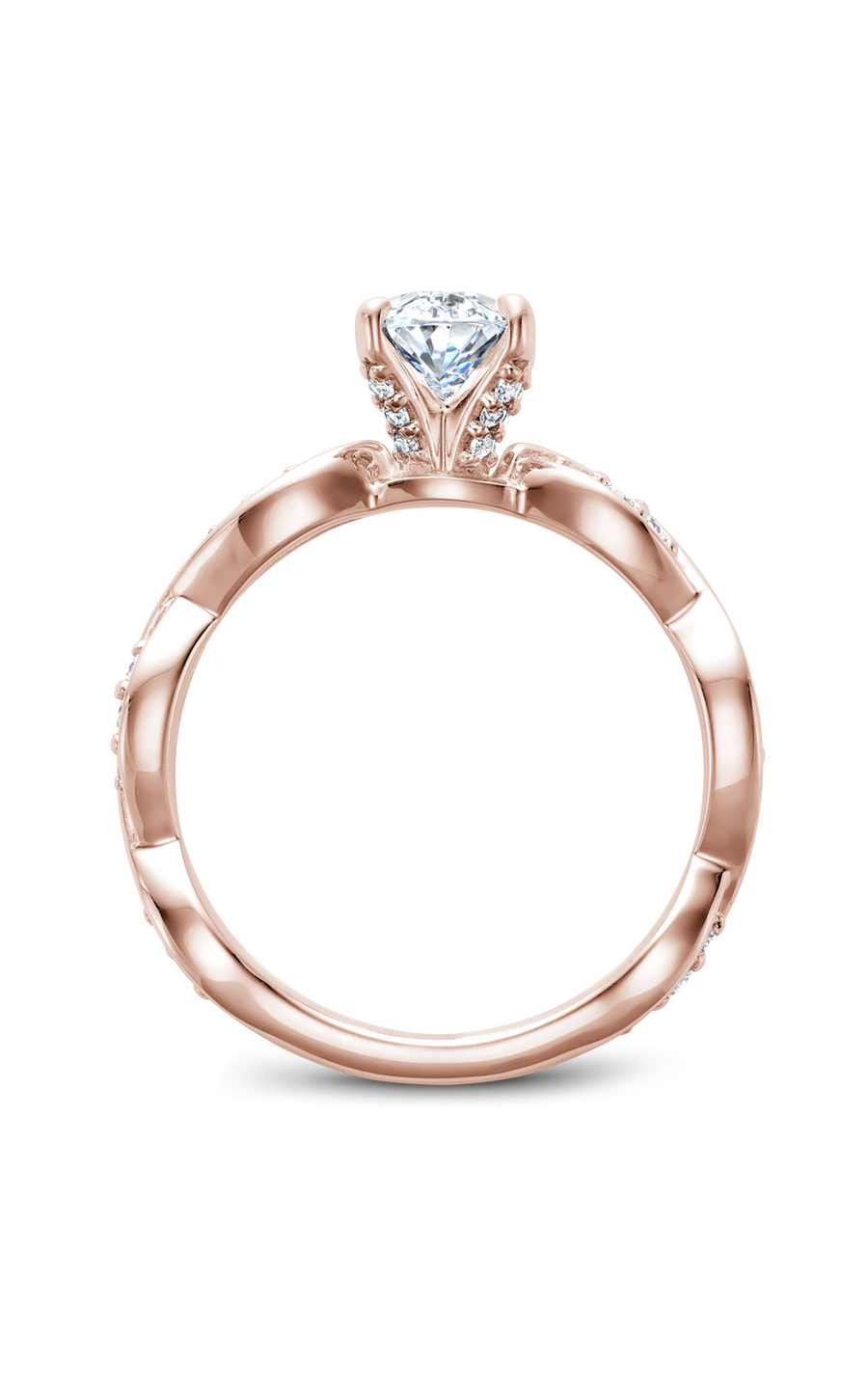 Noam Carver Floral Engagement Ring B197-02RA