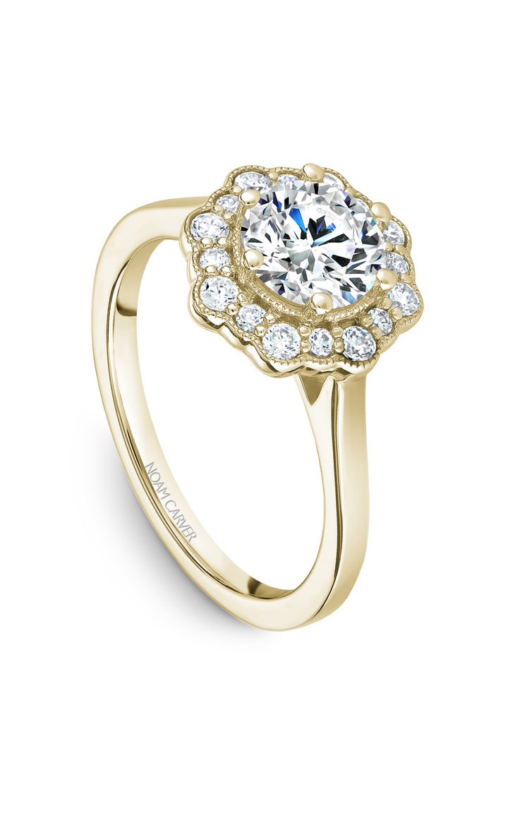 Noam Carver Floral Engagement Ring B243-01YA