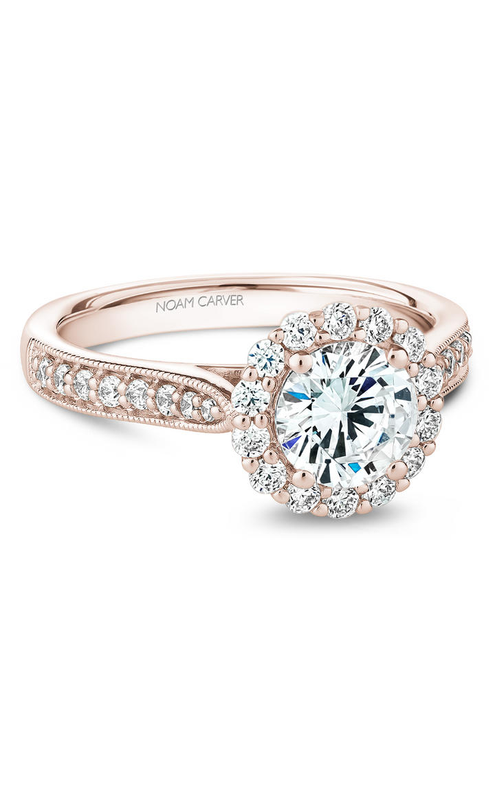 Noam Carver Floral Engagement Ring B250-01RA