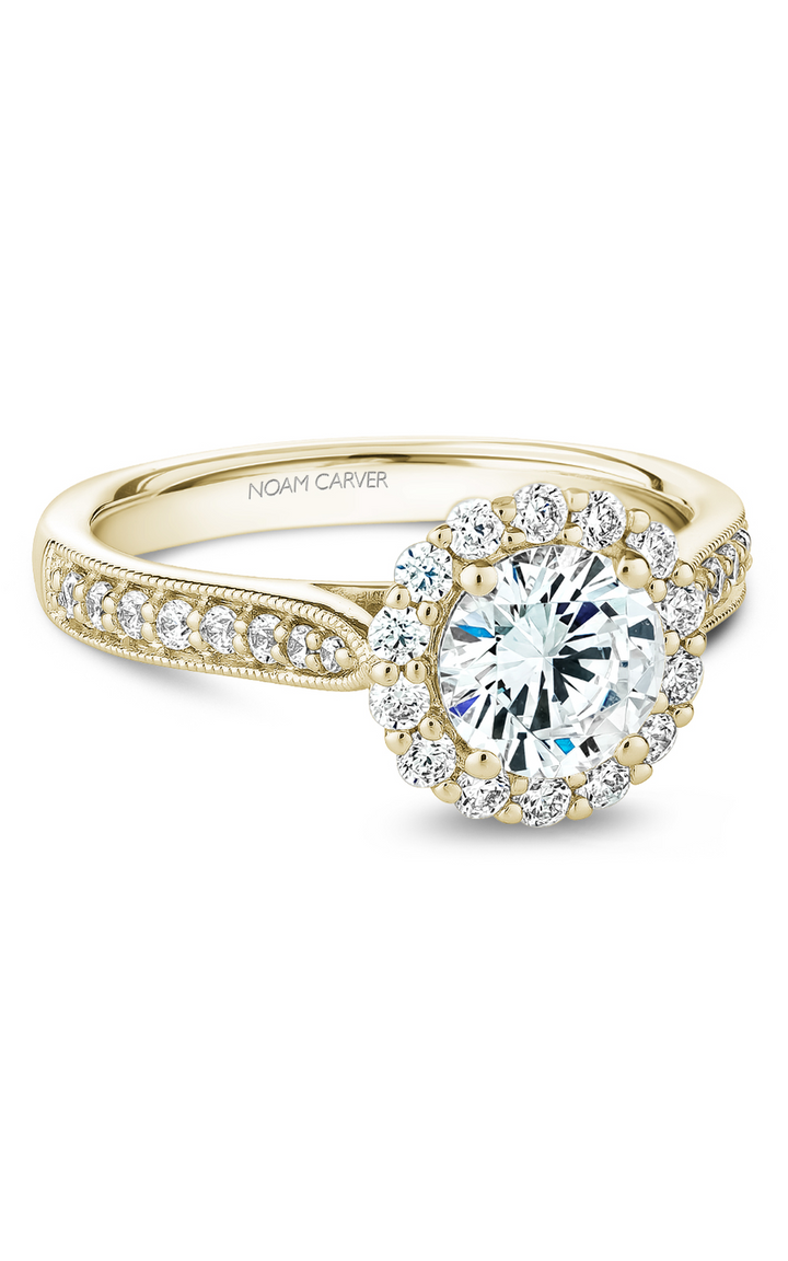 Noam Carver Floral Engagement Ring B250-01YA