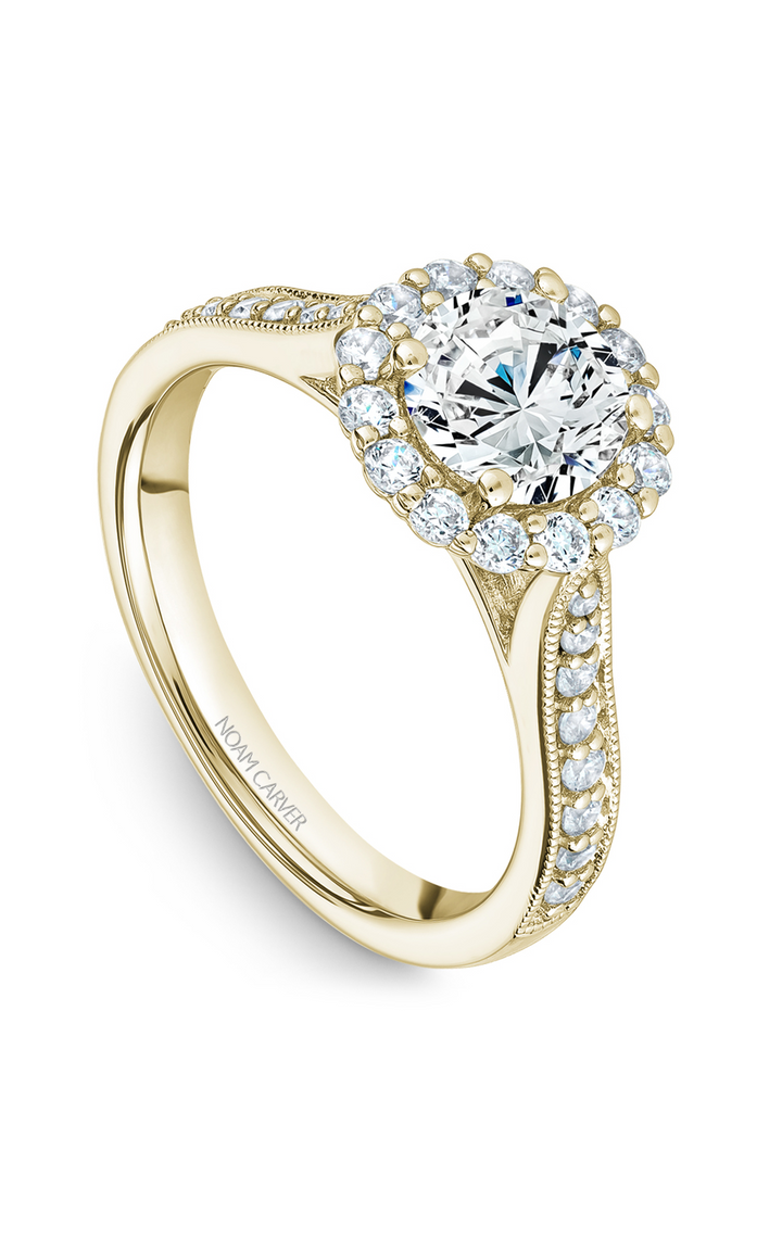 Noam Carver Floral Engagement Ring B250-01YA