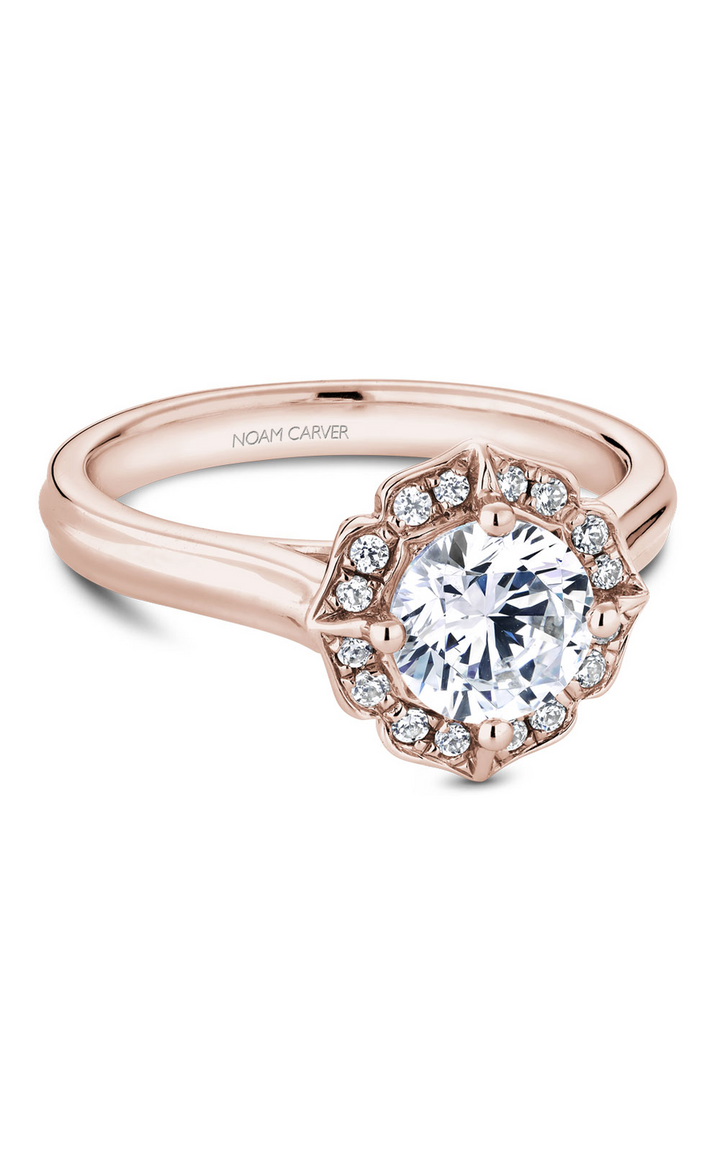 Noam Carver Floral Engagement Ring R030-01RA