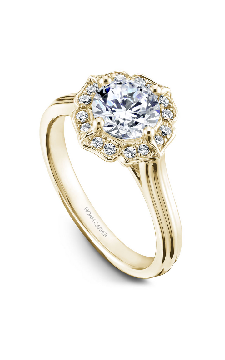 Noam Carver Floral Engagement Ring R030-01YA