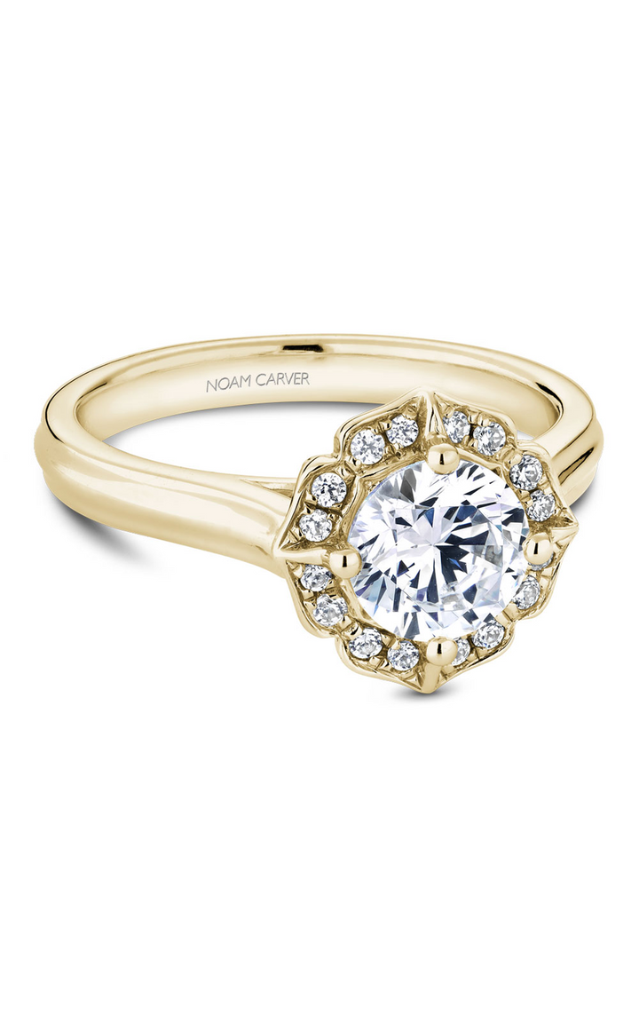 Noam Carver Floral Engagement Ring R030-01YA