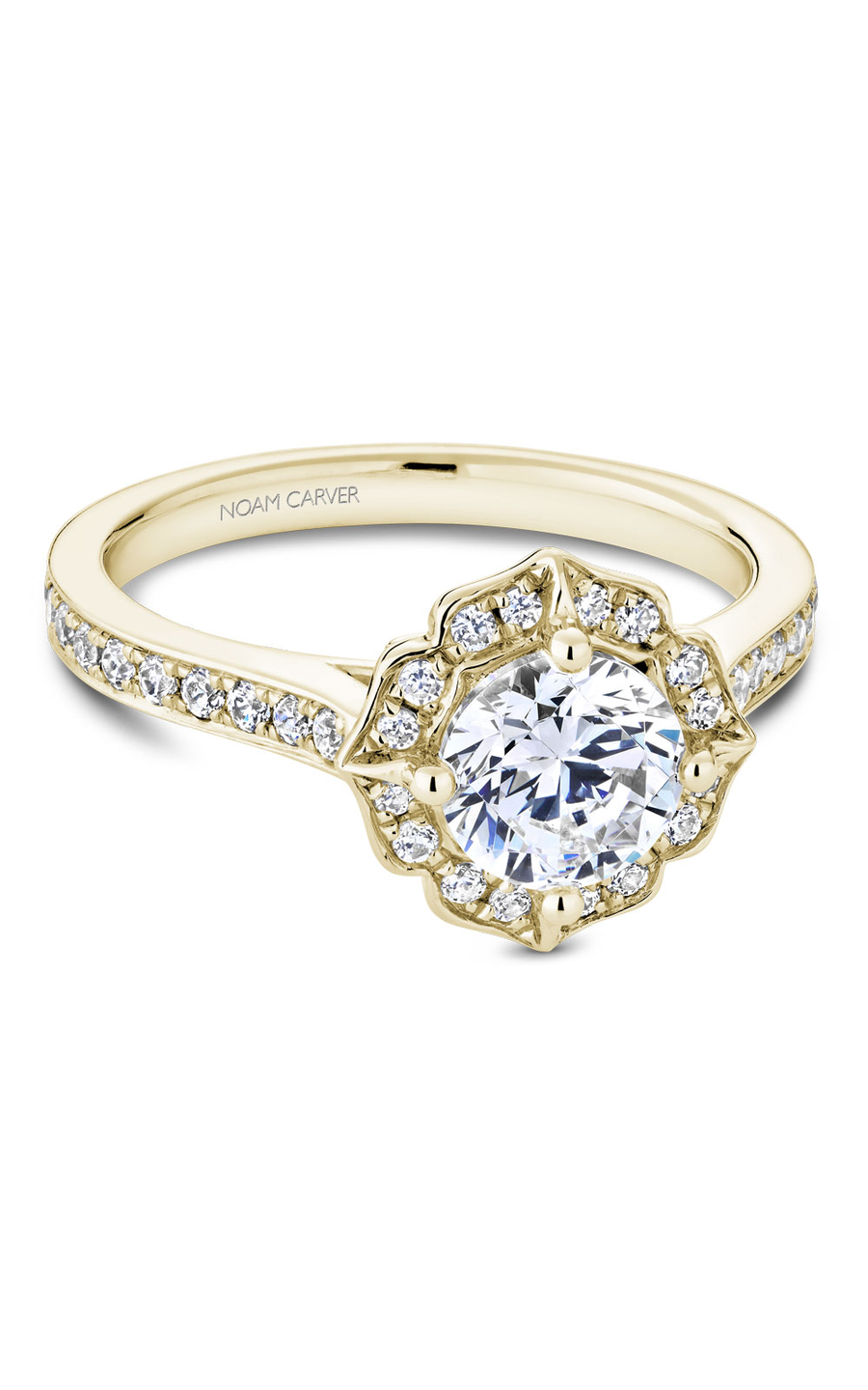 Noam Carver Floral Engagement Ring R031-01YA