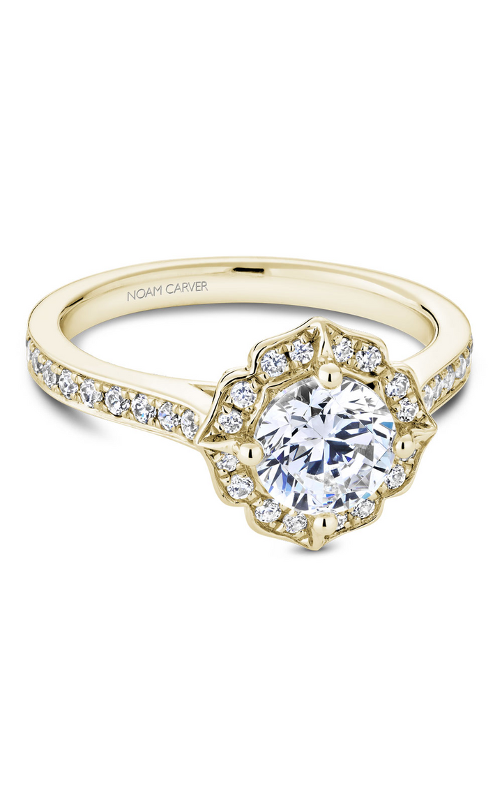 Noam Carver Floral Engagement Ring R031-01YA