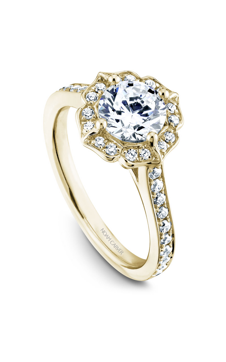 Noam Carver Floral Engagement Ring R031-01YA