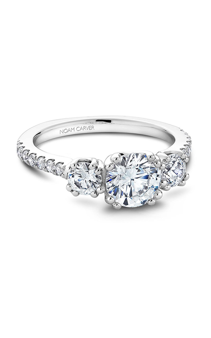 Noam Carver 3 Stone Engagement Ring B001-05A