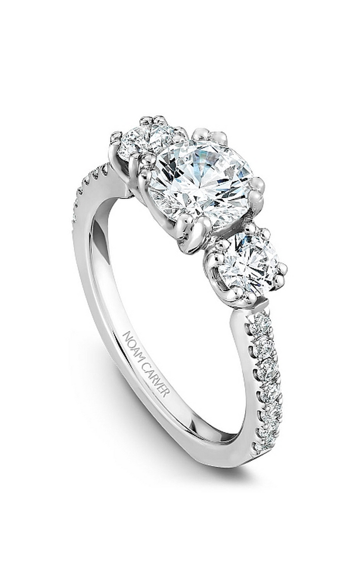 Noam Carver 3 Stone Engagement Ring B001-05A